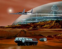 Город будущего на Марсе