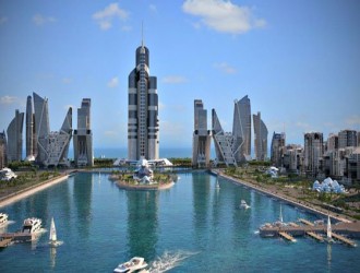 Проэкт небоскреба в Азербайджане
