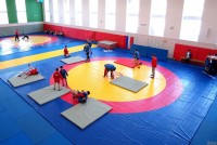 Новый спорткомплекс на Сахалине зал борьбы