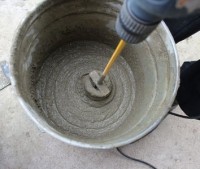 Приготовление цементно-песчаного раствора