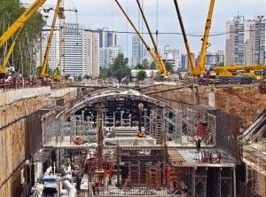 Строительство московского метро